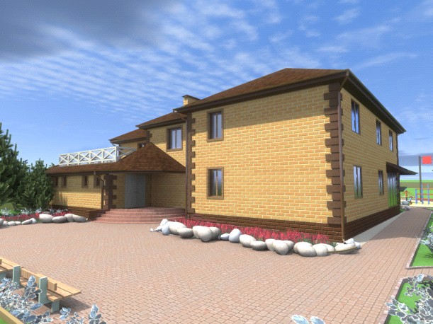 Родовое поместье в ДНП "Звенящие Кедры" в г.Тюмени с индивидуальным жилым домом на двух хозяев.